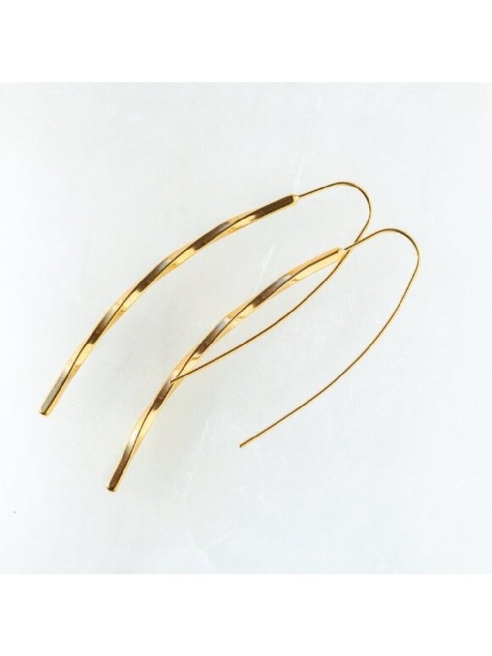 Waterproof Gold Threader Earrings Easy Gold twist Dangle Threader